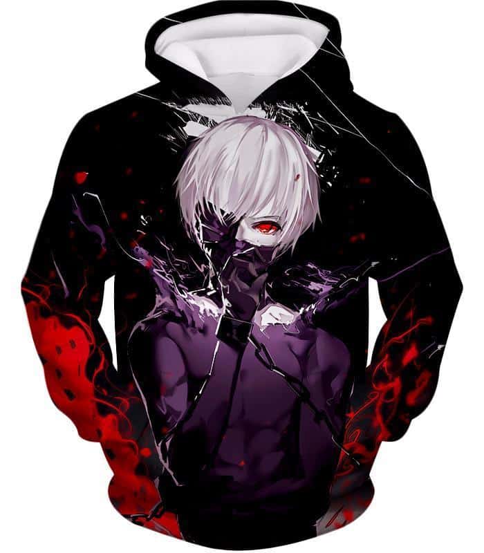 Tokyo Ghoul Masked Ken Kaneki Action Anime Cool Graphic Promo Hoodie - Hoodie