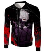 Tokyo Ghoul Masked Ken Kaneki Action Anime Cool Graphic Promo Hoodie - Jacket