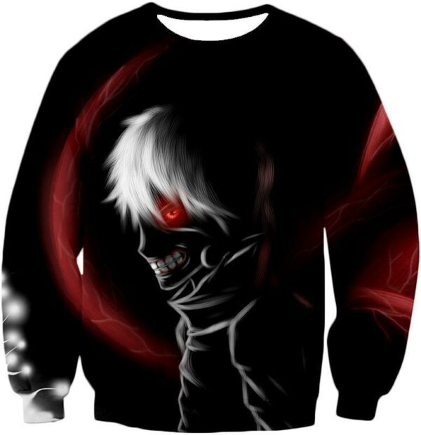 Tokyo Ghoul One Eyed Ken Kaneki Black Hoodie - Anime Hoodie - Sweatshirt