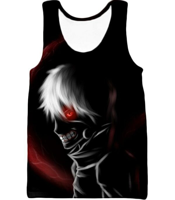 Tokyo Ghoul One Eyed Ken Kaneki Black Hoodie - Anime Hoodie - Tank Top