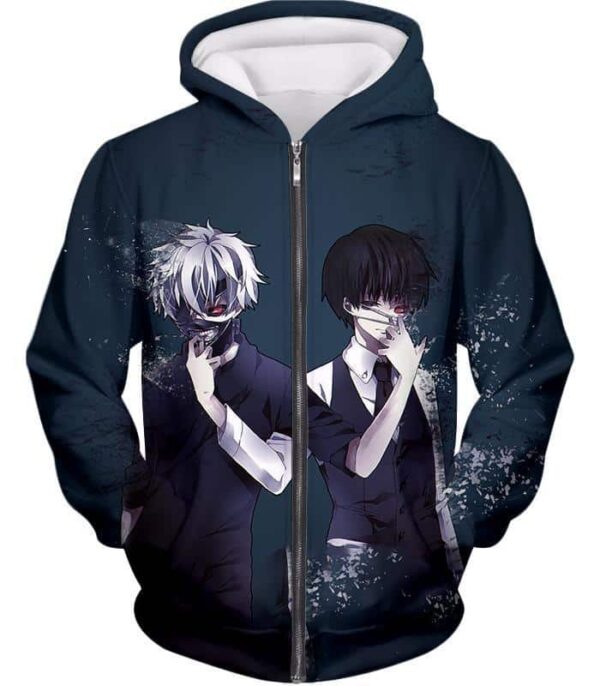 Tokyo Ghoul Season One And Two Ken Kaneki Cool Hoodie  - Anime Hoodie - Zip Up Hoodie