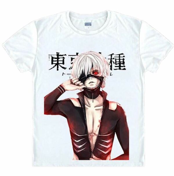 Tokyo Ghoul Shirt - Ken Unzipping Mask T-Shirt