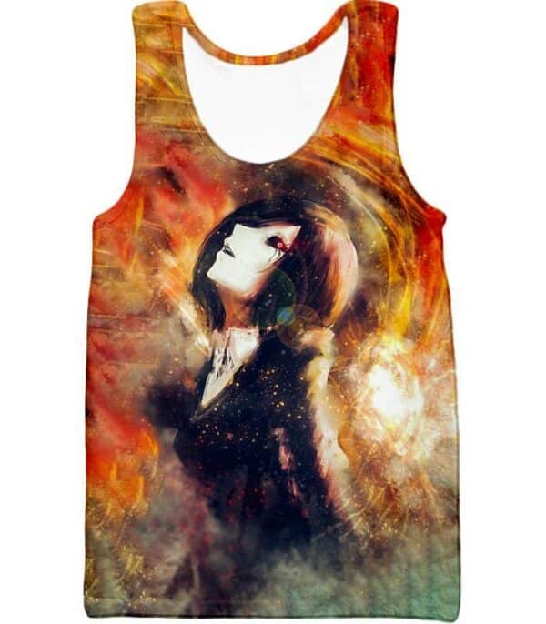 Tokyo Ghoul Super Cool Fan Art Touka Kirishima Anime Graphic Hoodie - Tank Top