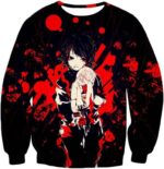 Tokyo Ghoul Super Cool Kid Juuzou Suzuya Blood Scar Pattern Anime Promo Hoodie - Sweatshirt