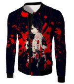 Tokyo Ghoul Super Cool Kid Juuzou Suzuya Blood Scar Pattern Anime Promo Hoodie - Jacket