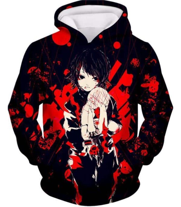 Tokyo Ghoul Super Cool Kid Juuzou Suzuya Blood Scar Pattern Anime Promo Hoodie