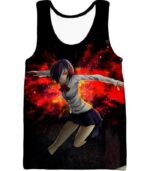 Tokyo Ghoul Super Hot Ghoul Touka Kirishima Black Action Hoodie  - Anime Hoodie - Tank Top