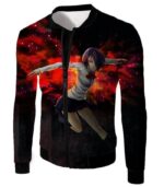 Tokyo Ghoul Super Hot Ghoul Touka Kirishima Black Action Hoodie  - Anime Hoodie - Jacket