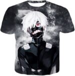 Tokyo Ghoul White Haired Ghoul Ken Kaneki Cool Action Hoodie - T-Shirt