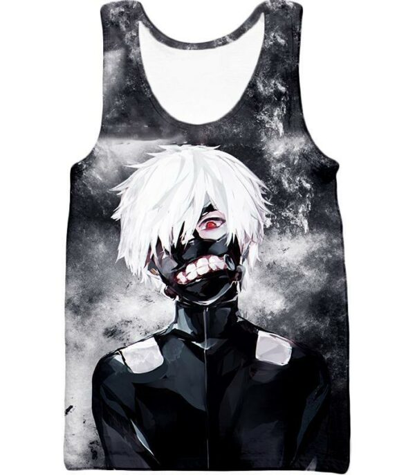 Tokyo Ghoul White Haired Ghoul Ken Kaneki Cool Action Hoodie - Tank Top