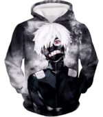 Tokyo Ghoul White Haired Ghoul Ken Kaneki Cool Action Zip Up Hoodie - Hoodie