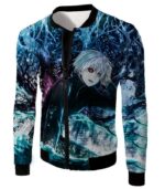 Tokyo Ghoul Zip Up Hoodie - Tokyo Ghoul Ken Kaneki Down The Memory Lane Anime Graphic Zip Up Hoodie - Jacket