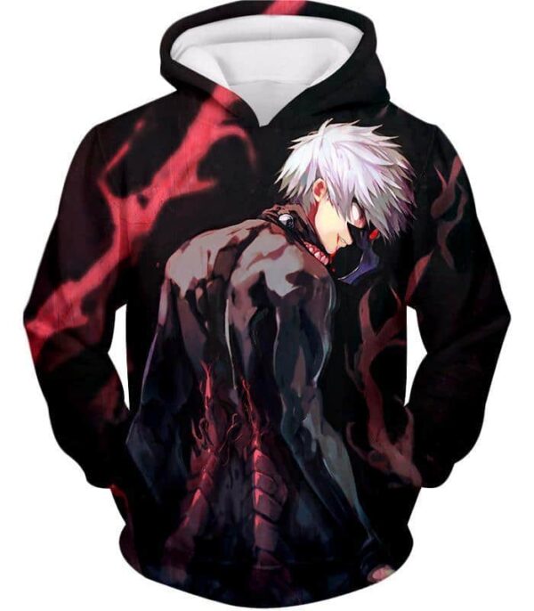 Tokyo Ghoul Zip Up Hoodie - Tokyo Ghoul Super Ghoul Ken Kaneki The Black Reaper Zip Up Hoodie - Hoodie