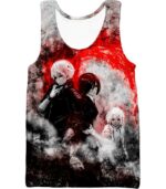 Tokyo Ghoul Zip Up Hoodie - Tokyo Ghoul Super Tokyo Ghoul Anime Fan Art Graphic Zip Up Hoodie - Tank Top