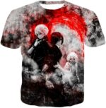 Tokyo Ghoul Zip Up Hoodie - Tokyo Ghoul Super Tokyo Ghoul Anime Fan Art Graphic Zip Up Hoodie - T-Shirt