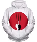 Cool Promo Wolverine Claws White Hoodie