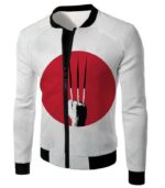 Cool Promo Wolverine Claws White Hoodie - Jacket