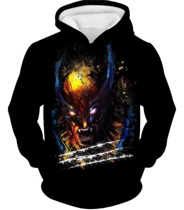 Favourite X-Men Hero Wolverine Promo Black Hoodie