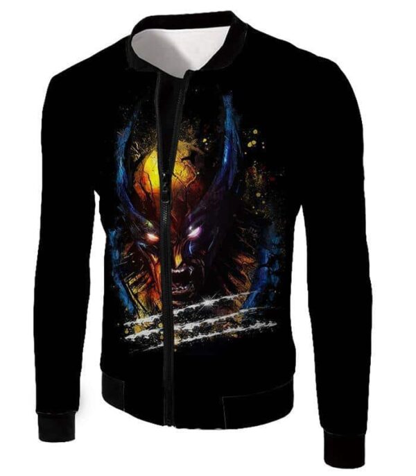 Favourite X-Men Hero Wolverine Promo Black Hoodie - Jacket