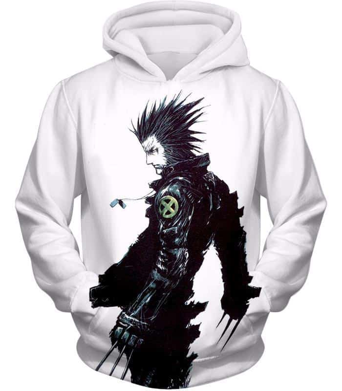 Mutant Wolverine Animated Cool White Hoodie