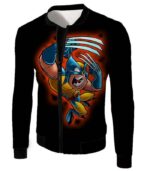 Wolverine Funny Animation Black Hoodie - Jacket